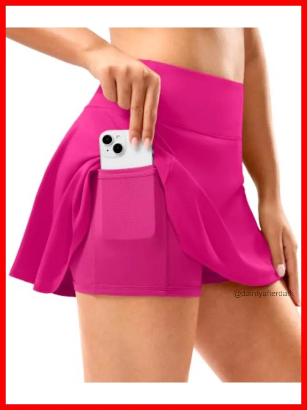 Women's Pleated Tennis Golf Skort High Waisted Stretch Athletic Skirt with
